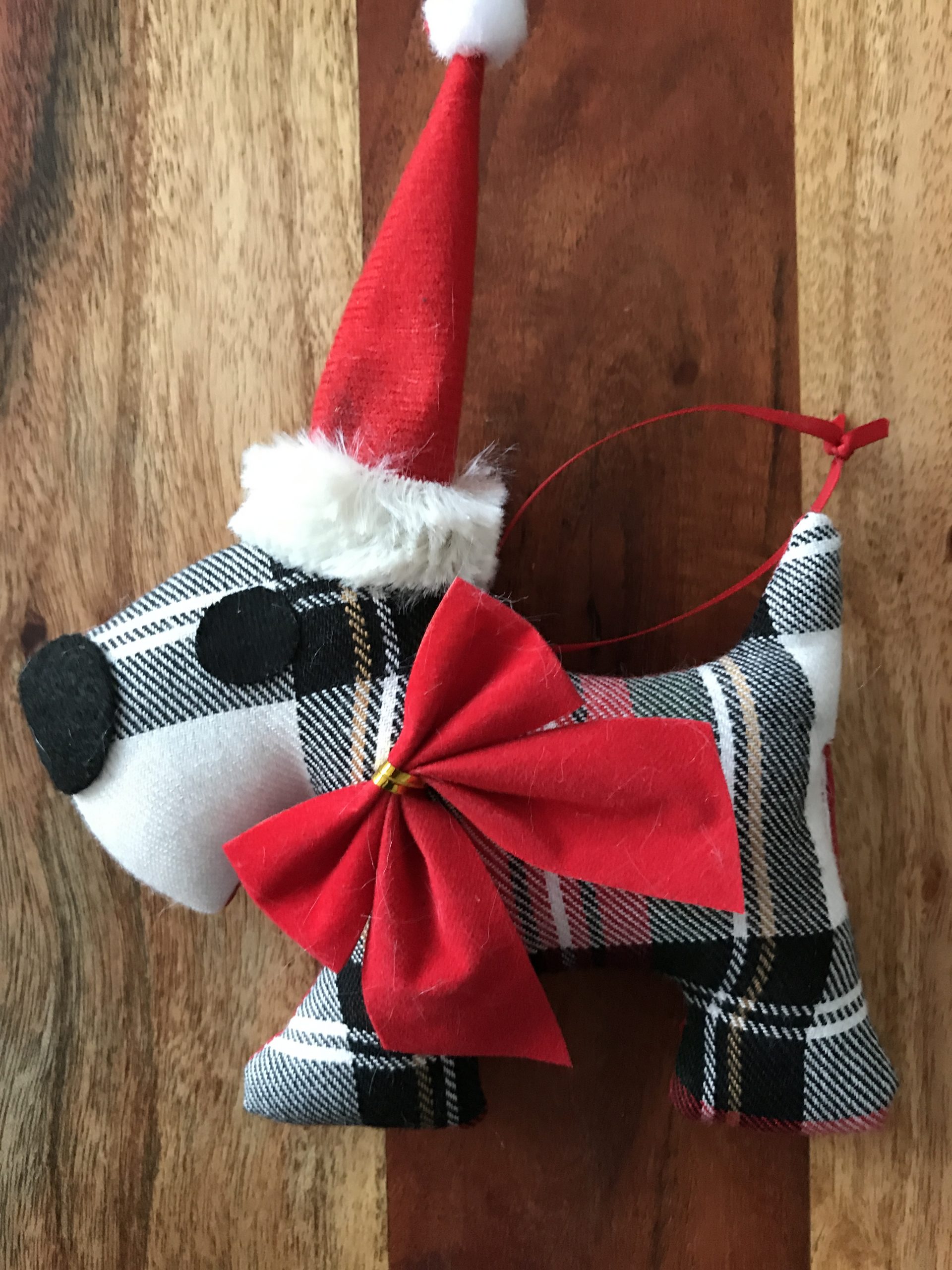 Dress Royal Stewart Tartan 'Santa Paws' Tree Decoration