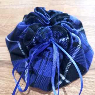 Purple & Black Tartan Jewellery Pouch