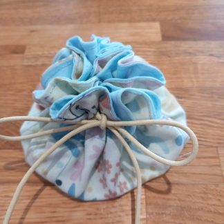 Beautiful Bunnies with Cream Drawstring Jewellery Pouch