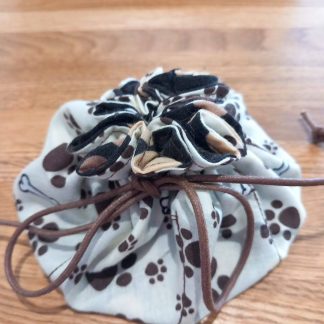 Cute Mini Paws and Bones Jewellery Pouch