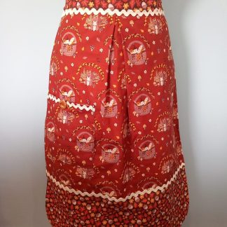 Autumn Squirrel Design Retro Style Waist Apron