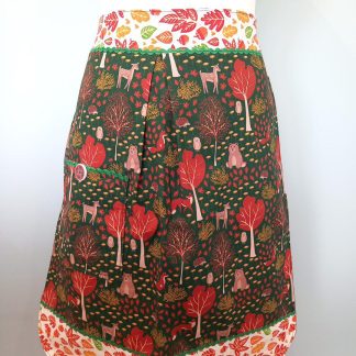 Autumn Animal & Trees Theme Design Retro Style Waist Apron