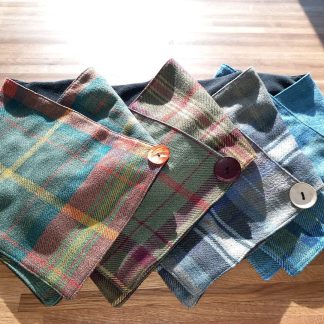 Tartan Fleece Cowl Scarves
