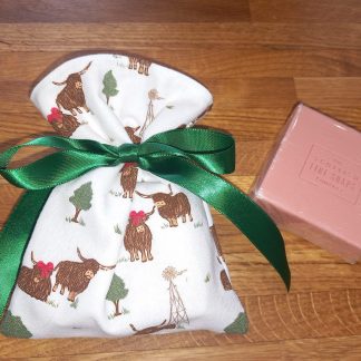 Mr & Mrs Highland Cow Soap Gift Bag