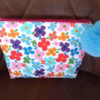 Fabulously Funky Flowers Small Zipped Bag