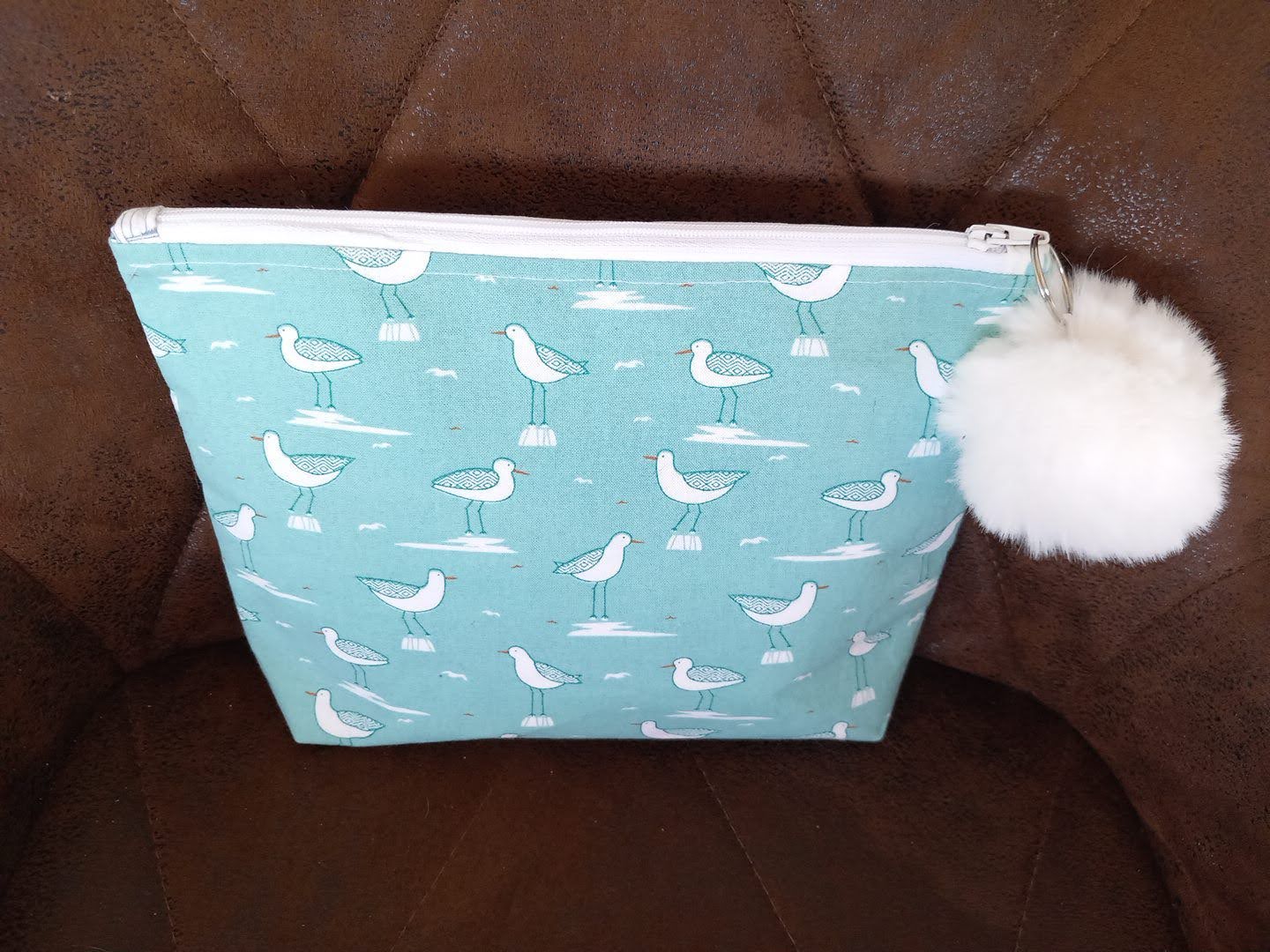 'Seaside' Small Zipped Bag