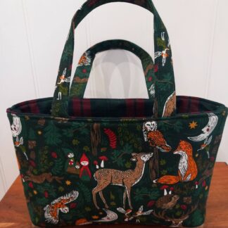 Festive Woodland Animals Felt Based Gift Bag